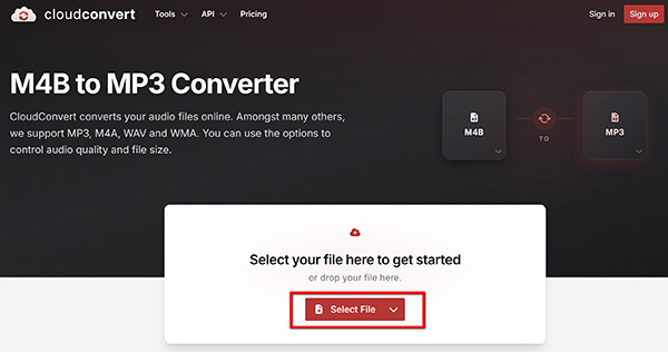 Upload M4B To Cloudconvert