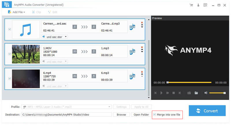Merge files