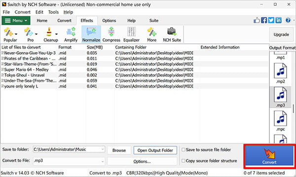 Nch Switch Convert Midi To Mp3