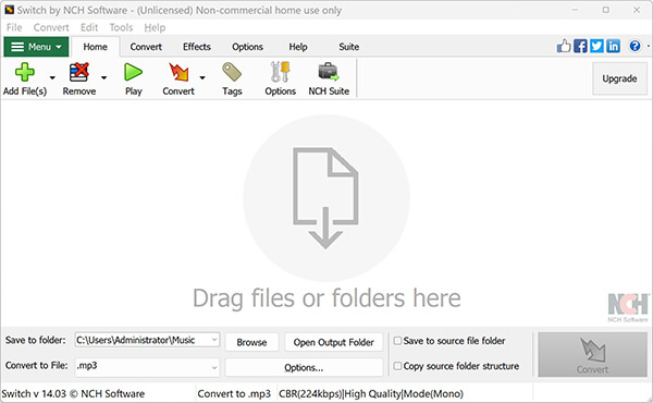 Add Files In Nch Switch