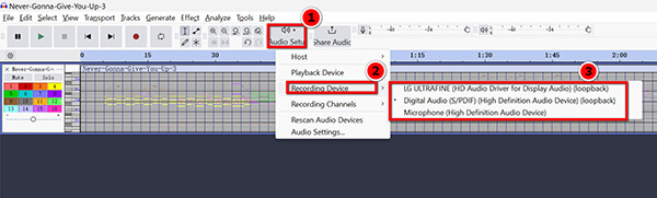 Audacity Audio Recording Device