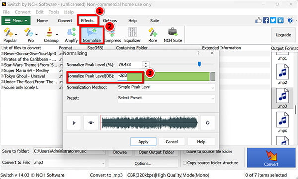 Nch Switch Normalize Db