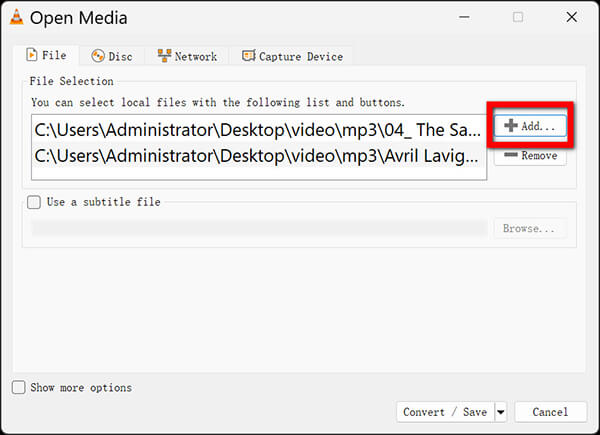 Vlc Add Mp3 Files