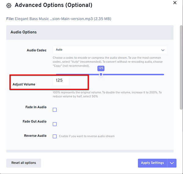 Adjust Ogg Volume In Freeconvert