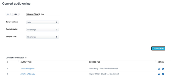 Convert Download Wav In Aconvert