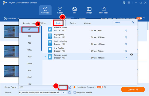 Select Output Format For Cue File