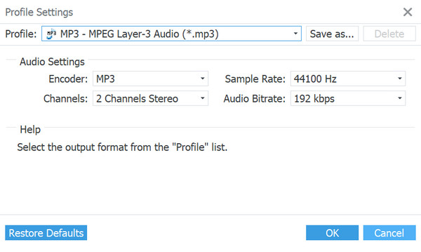 Profile Settings