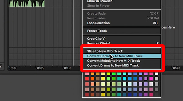 Convert WAV to MIDI in Ableton Live