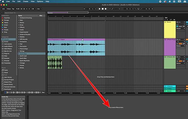 Drag WAV to Timeline in Ableton Live