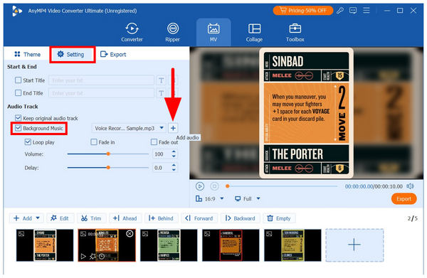 Anymp4 Video Converter Ultimate Audio