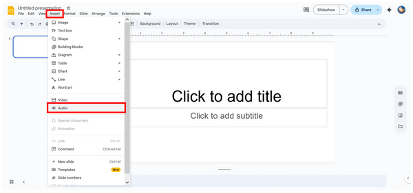 Google Slide Drive Insert