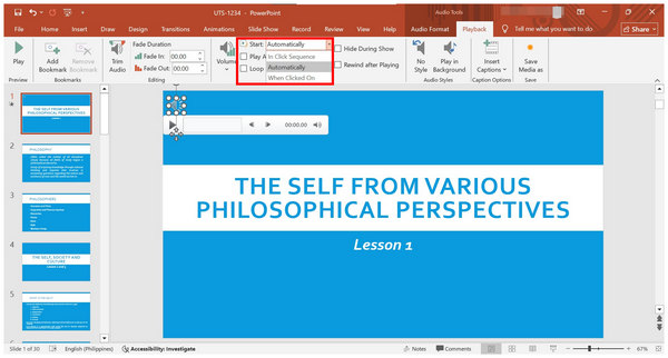 Playback Start Trigger