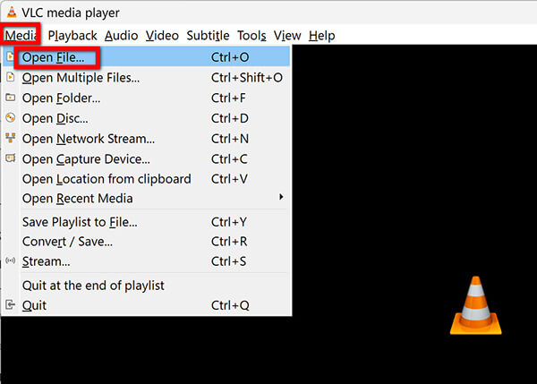 Add MP3 in VLC