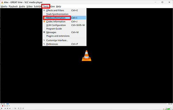 MP3 Media Information in VLC
