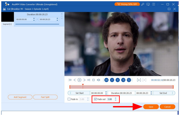 Anymp4 Video Converter Ultimate Fade Out