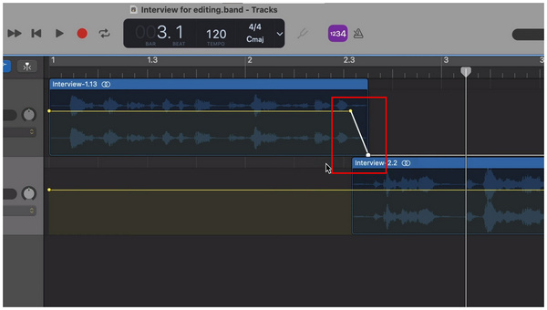 Crossfade First Audio