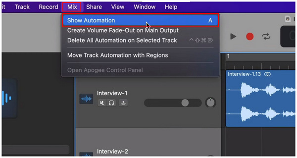 Crossfade Mix Automation