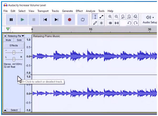 Audacity Select Audio
