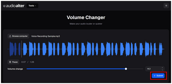 Audioalter Online Submit