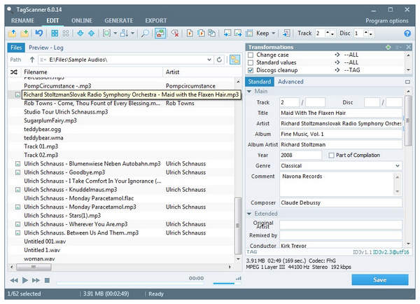 Tagscanner Interface