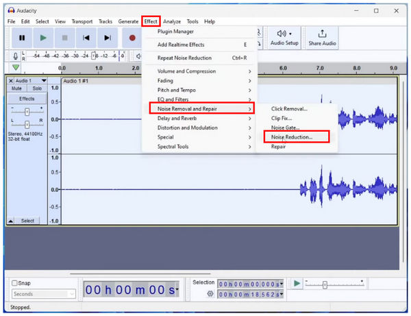 Audacity Effect Noise Reduction