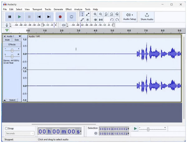 Audacity Select Audio