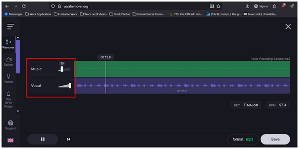 Vocalremover Balance Music Vocal