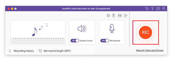 Gravar audio