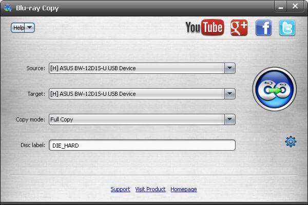 Main interface