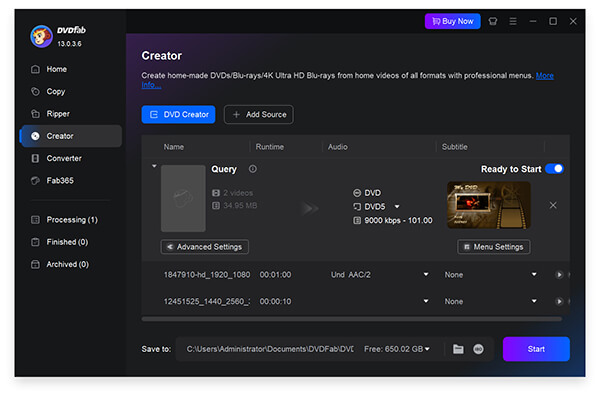 Dvdfab Blu Ray Creator