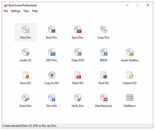 Burnaware Interface