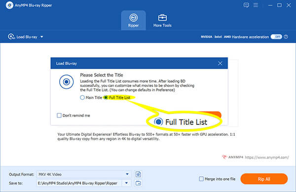 Pełna lista tytułów Blu-Ray