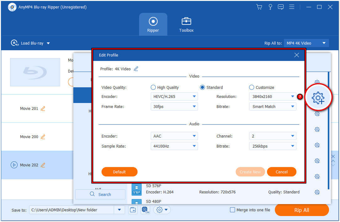 Configurar la configuración de salida