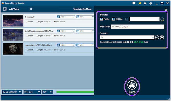 Leawo Converter MKV para Blu-ray Burn