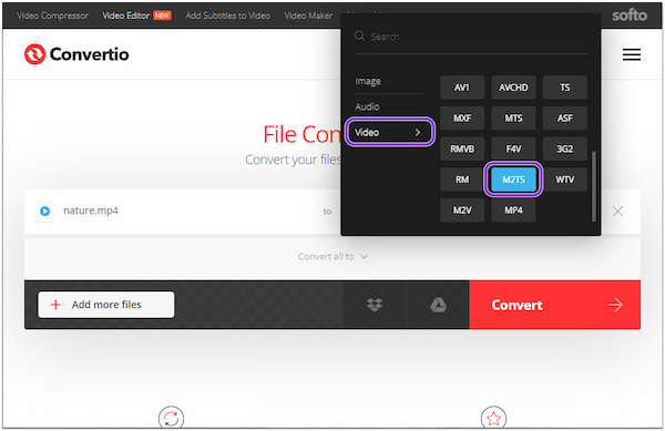 Convertio Çevrimiçi Video Formatı