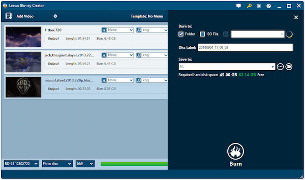 AnyMP4 Brand MP4 naar Blu-ray Formaat Branden