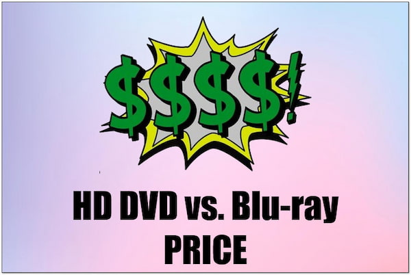 Цена HD DVD против Blu-ray