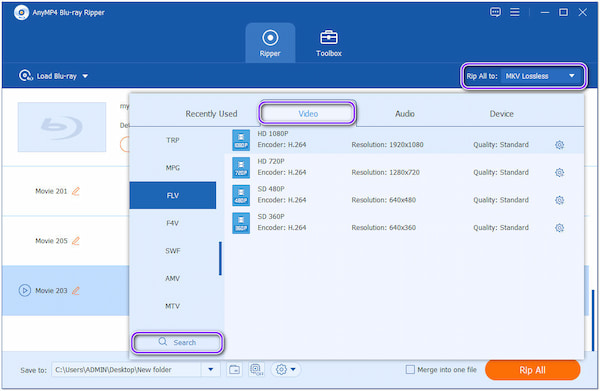 Seleziona Formato di output per Xbox One