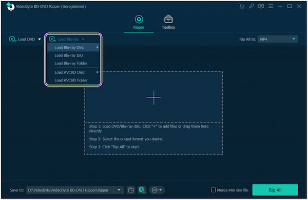 VideoByte Blu-ray Yükle