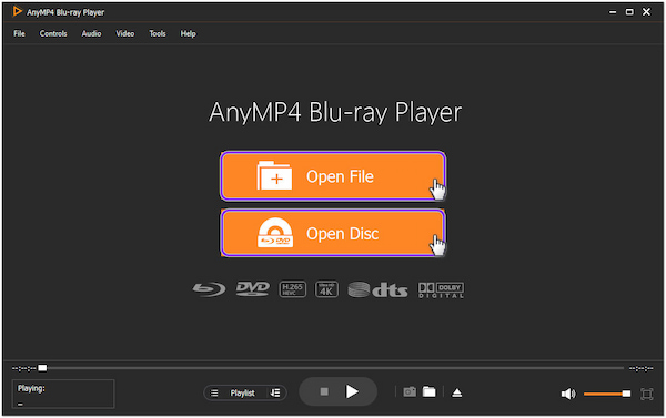 AnyMP4 Blu-ray Oynatıcı Dosya Ekle