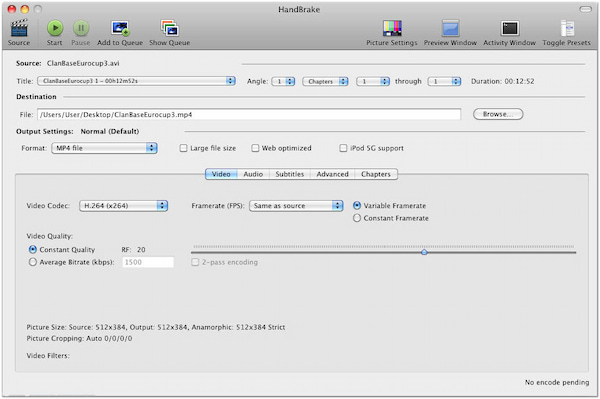 HandBrake Blu-ray-ripper Mac