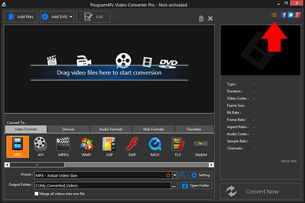 Program4Pc Video Converter Pro