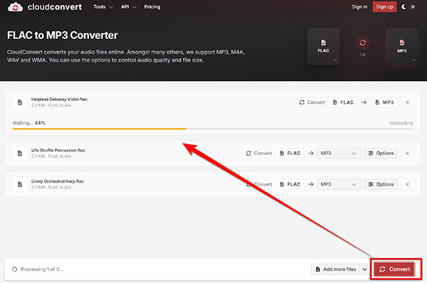 CloudConvert Convert AIFC To MP3