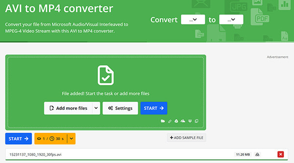 Online Convert Avi Converter