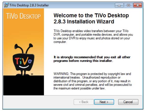 Tivo desktop windows