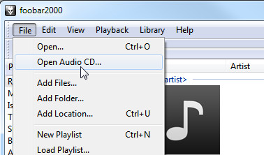 CD til MP3 med foobar2000