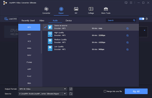 Anymp4 Video Converter Ultimate Rip Dvd