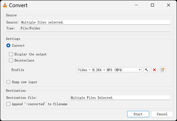 VLC Convert 3GP to MP4