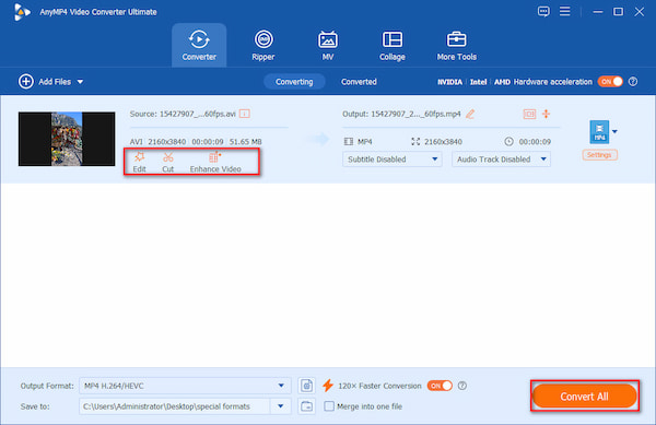 Avi To Mp4 Start Conversion