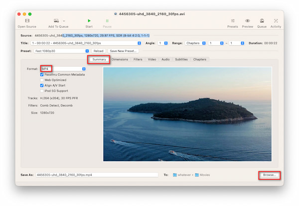 Handbrake Choose Mp4 As Output Format